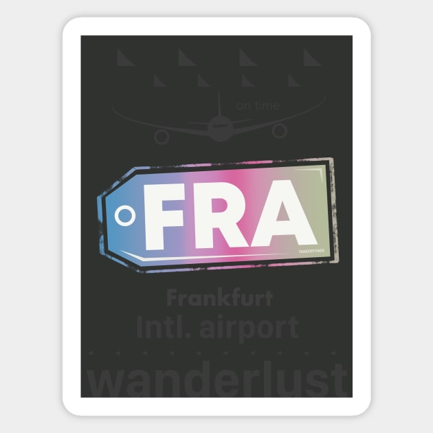 FRA Frankfurt airport Sticker by Woohoo